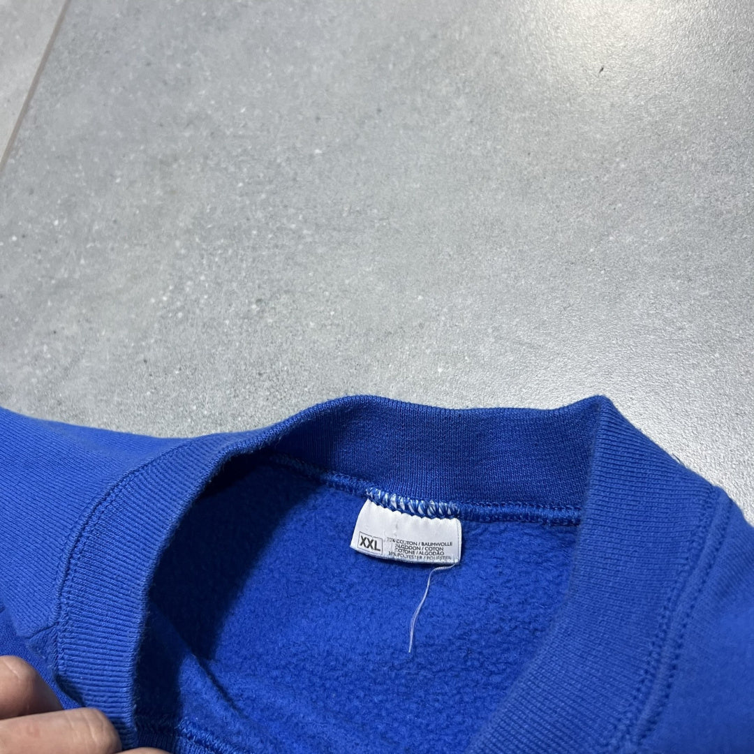 NIEBIESKI CREWNECK FIRETRIP