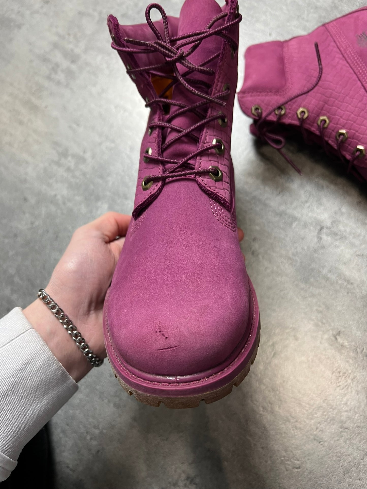 TIMBERLAND 6 FIOLETOWE BUTY