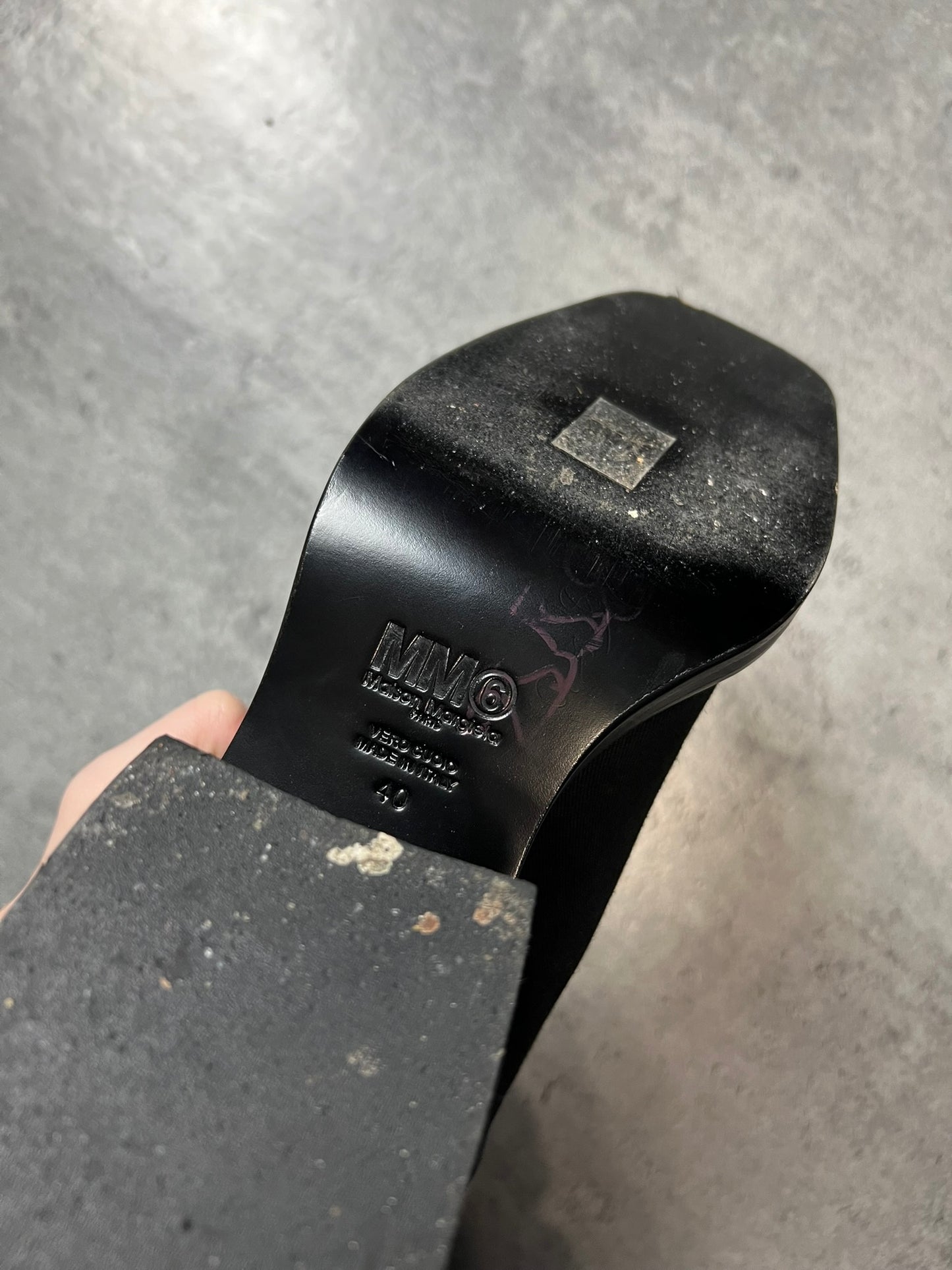 MAISON MARGIELA CZARNE KOZAKI