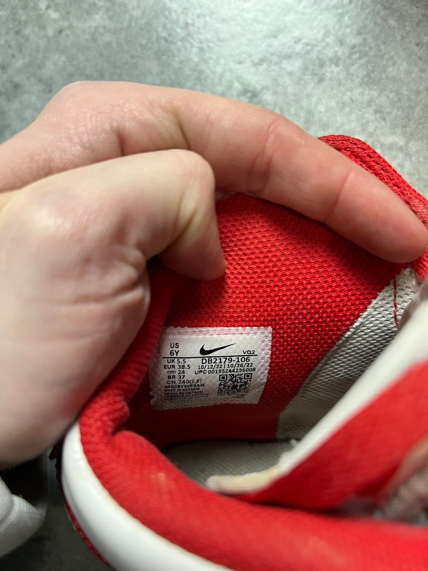 NIKE DUNK HIGH CZERWONO-BIAŁE