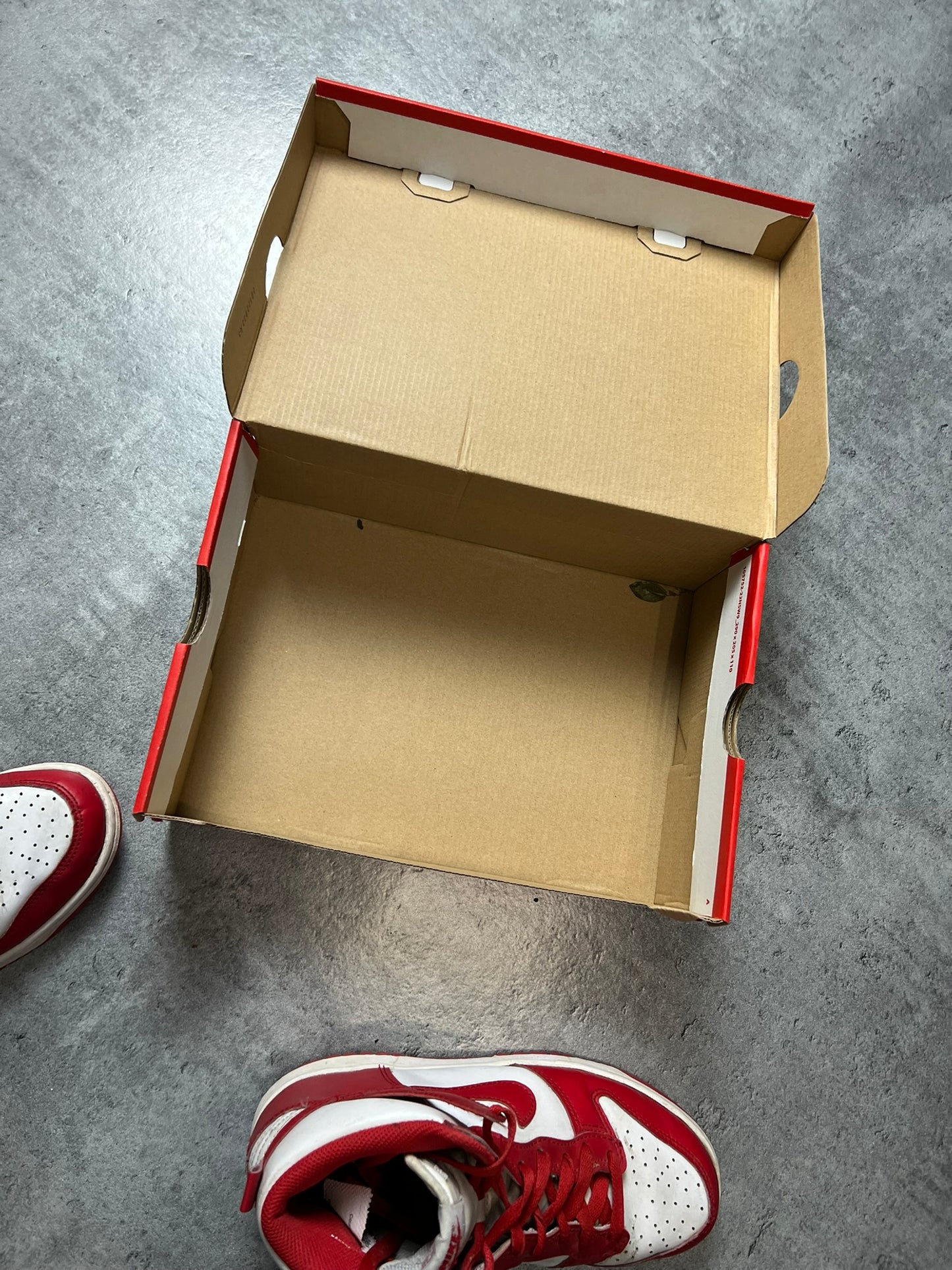NIKE DUNK HIGH CZERWONO-BIAŁE