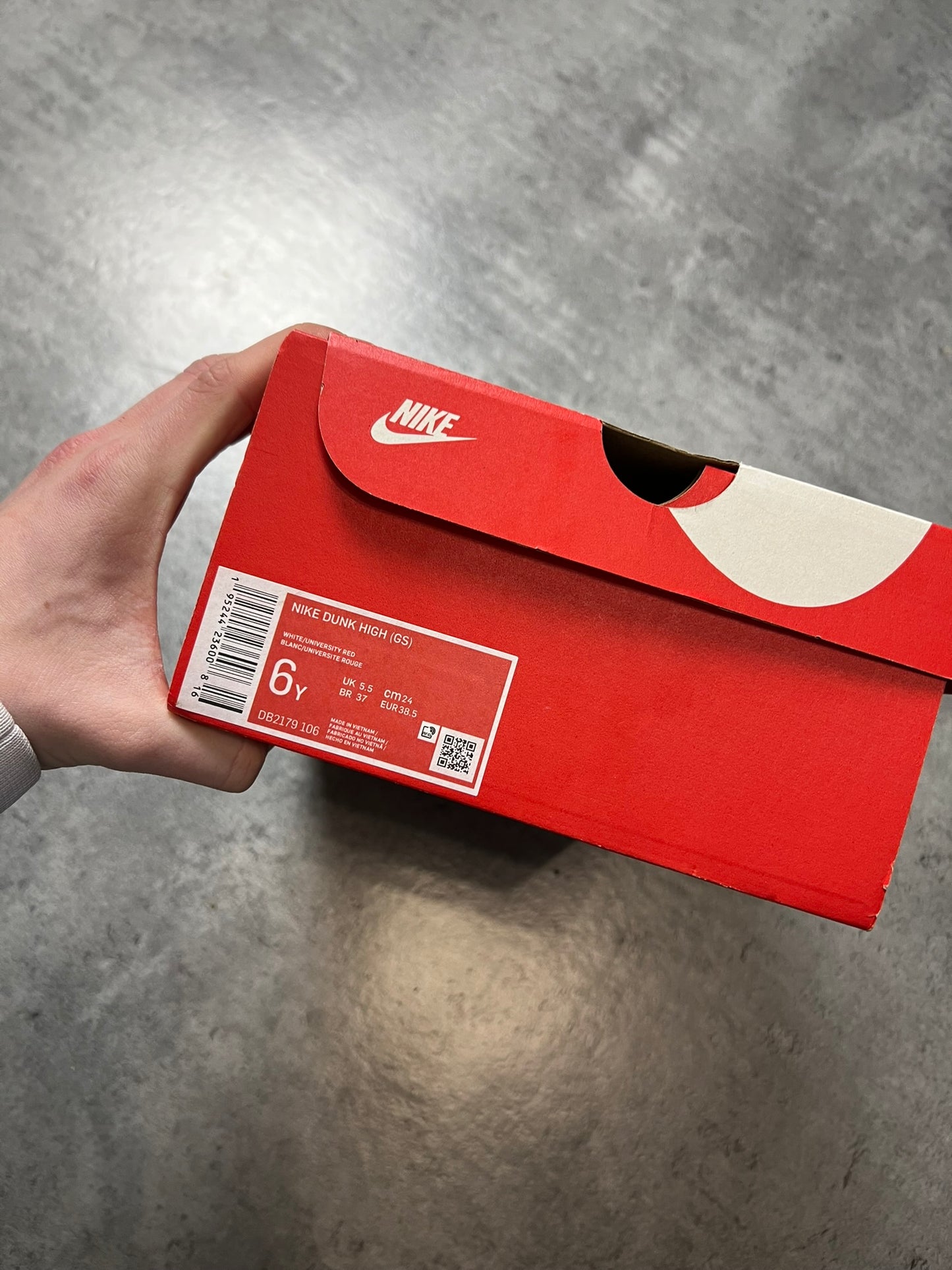 NIKE DUNK HIGH CZERWONO-BIAŁE