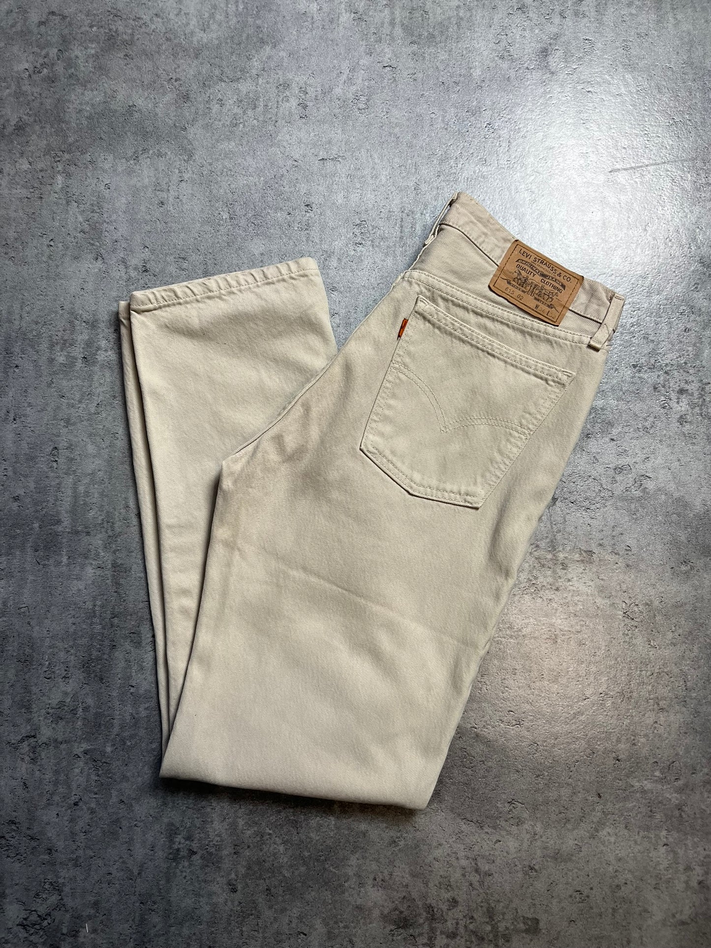 LEVIS 615 ORANGE TAB BEŻOWE SPODNIE