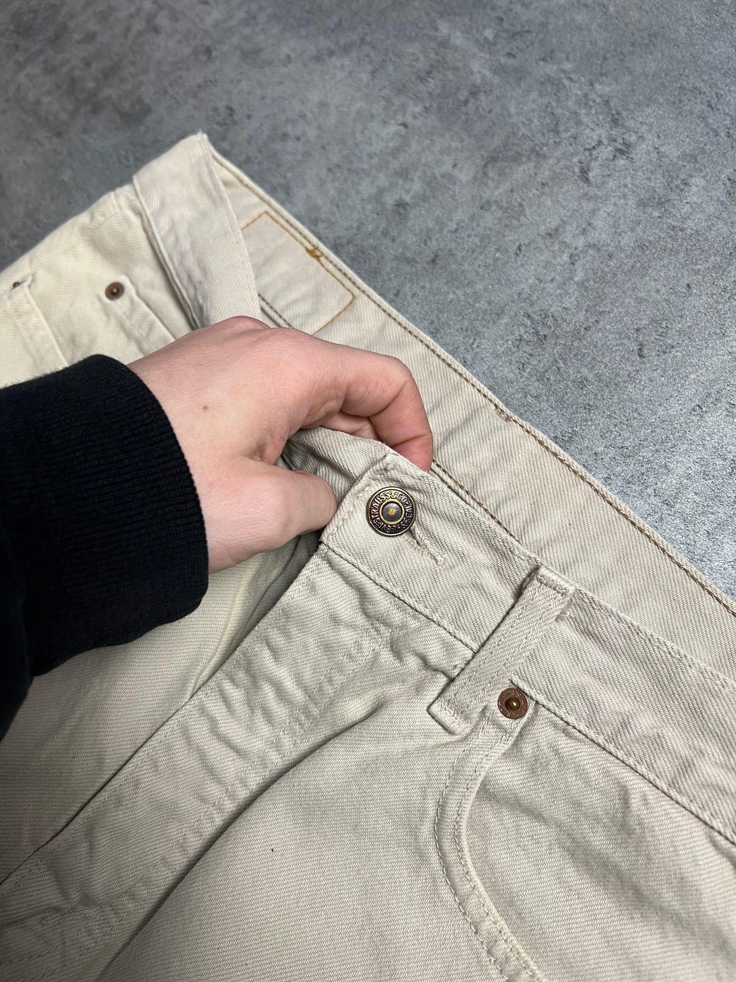 LEVIS 615 ORANGE TAB BEŻOWE SPODNIE