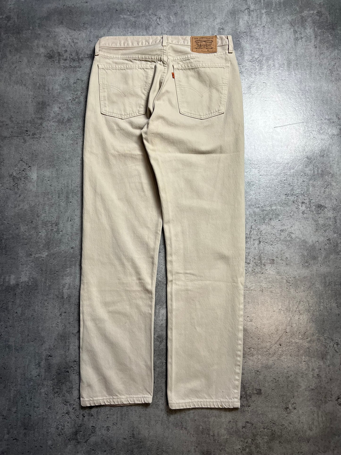 LEVIS 615 ORANGE TAB BEŻOWE SPODNIE