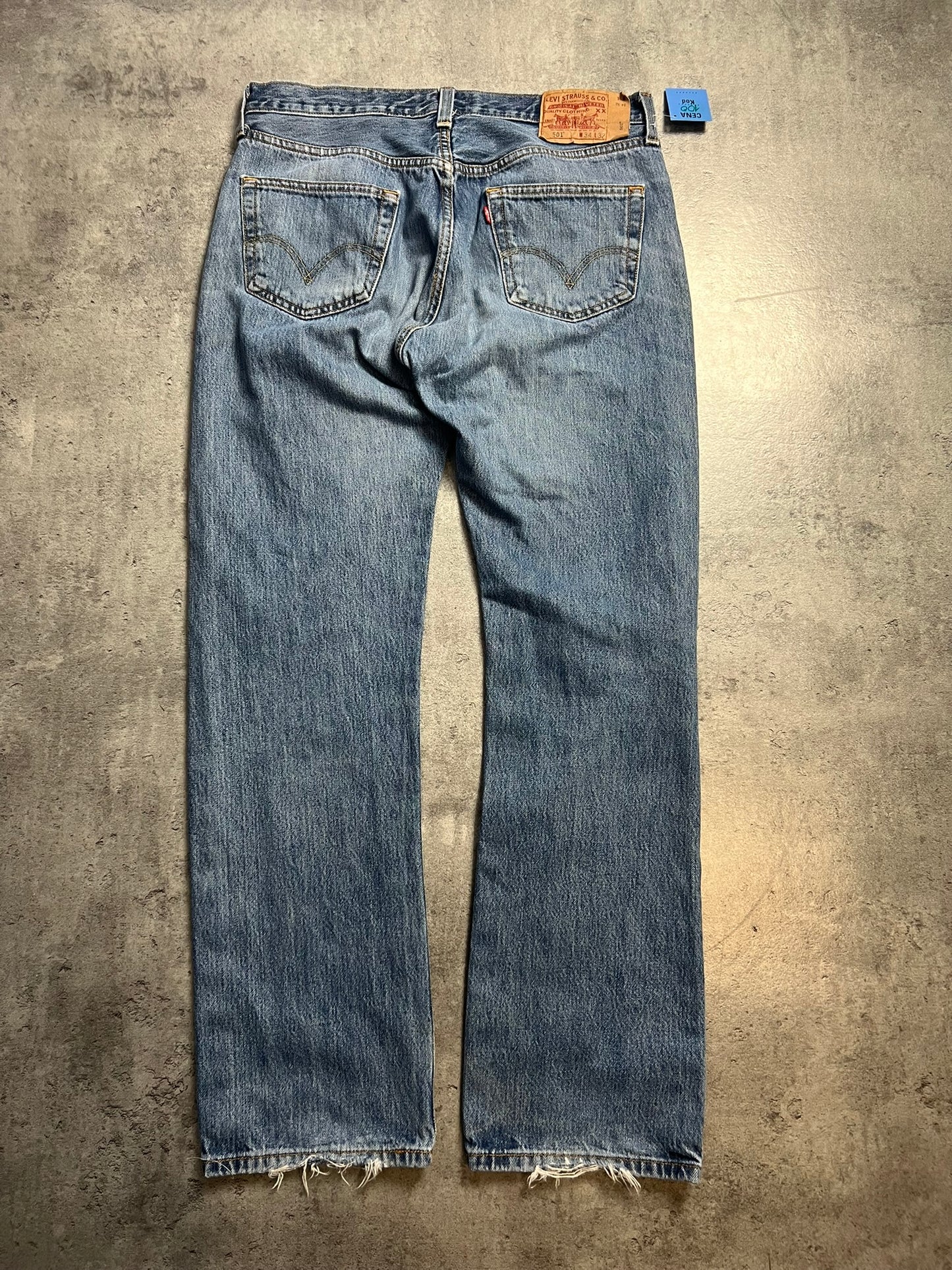 LEVIS 501 SPODNIE Z PRZETARCIAMI