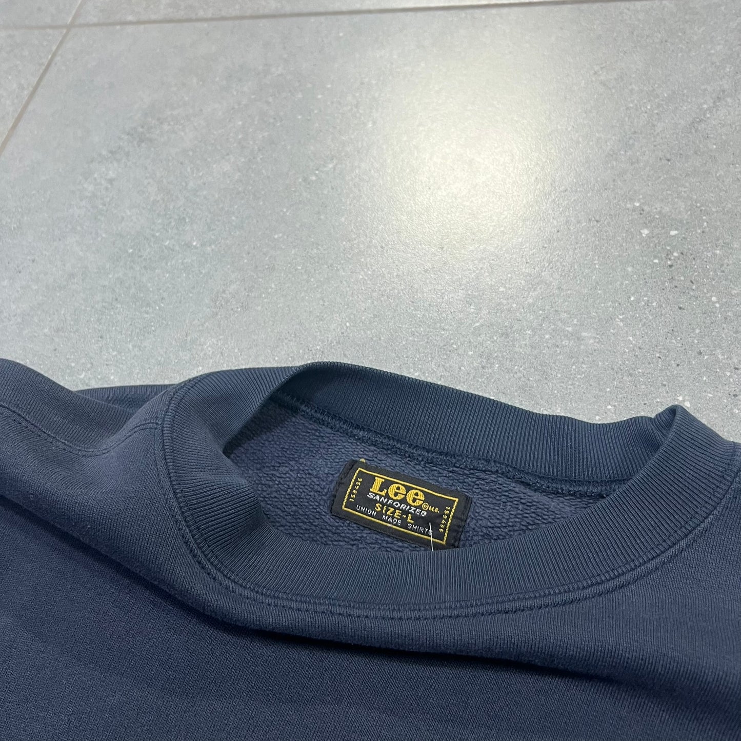 LEE CREWNECK GRANATOWY