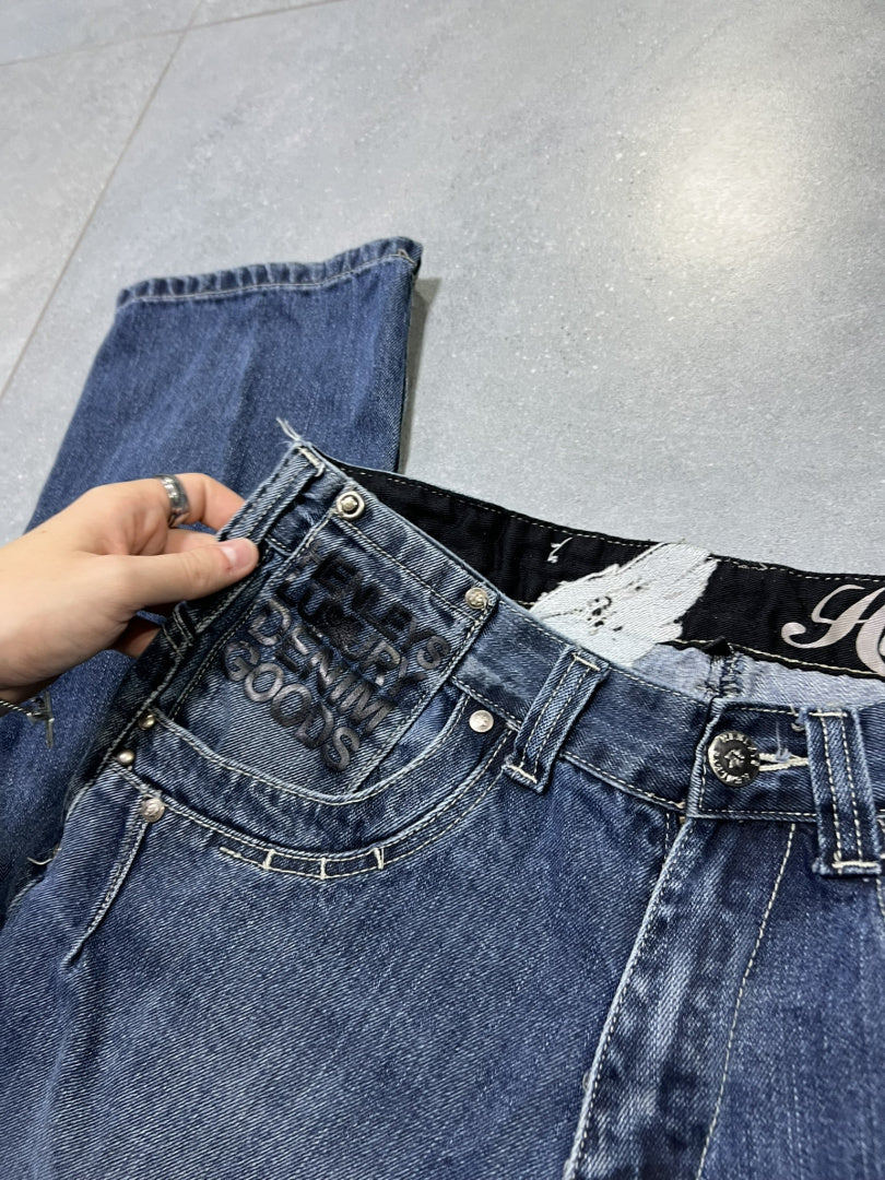 HENLEYS JEANS Z HAFTEM