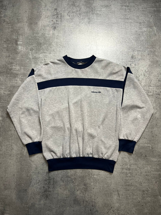 ADIDAS SZARO-GRANATOWY CREWNECK