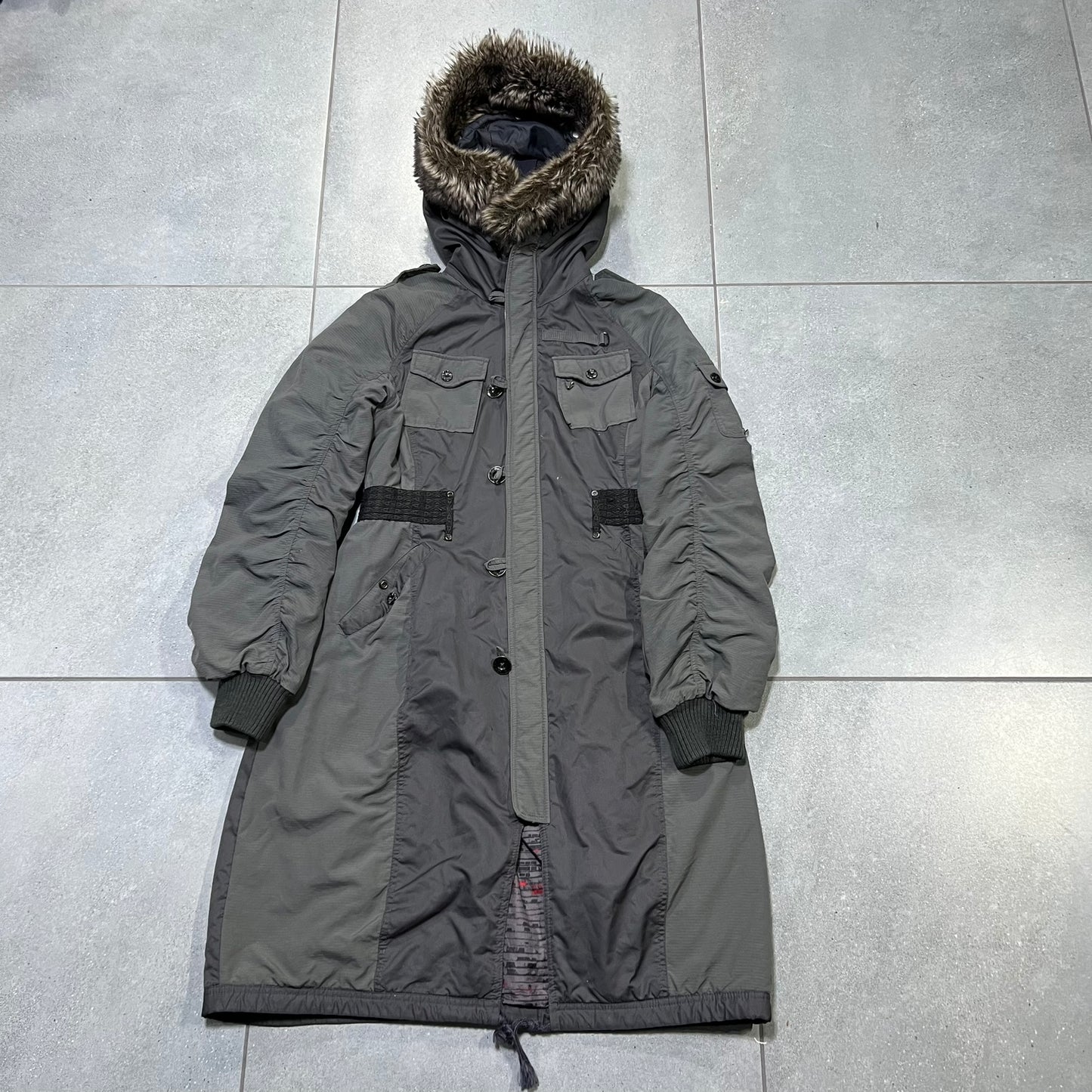 DIESEL KURTKA PARKA Z FUTREM