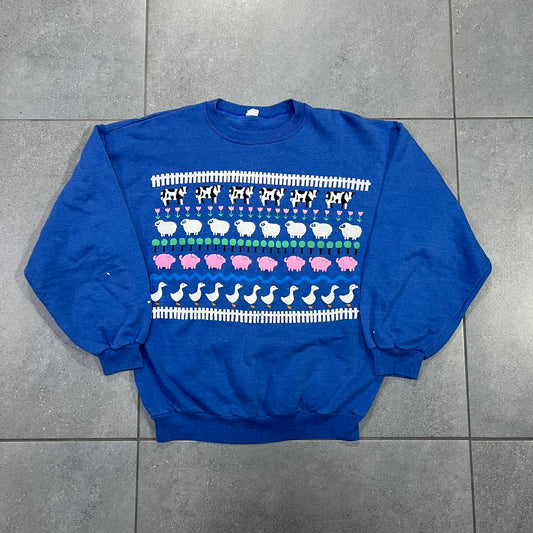 CREWNECK Z KROWAMI