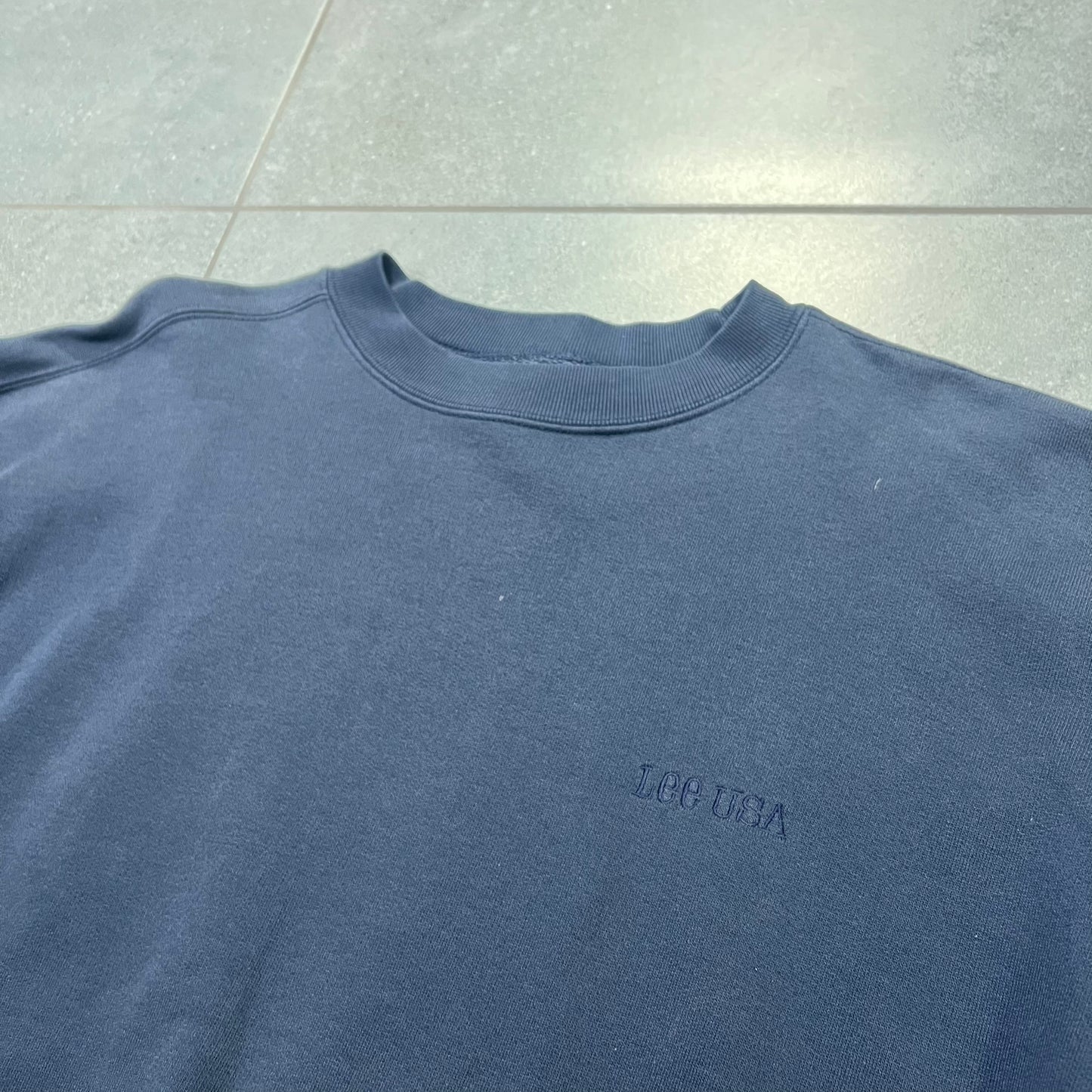 LEE CREWNECK GRANATOWY