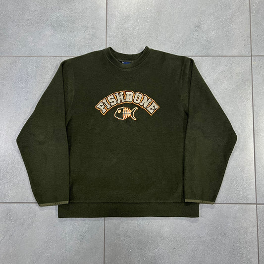 FISHBONE KHAKI CREWNECK