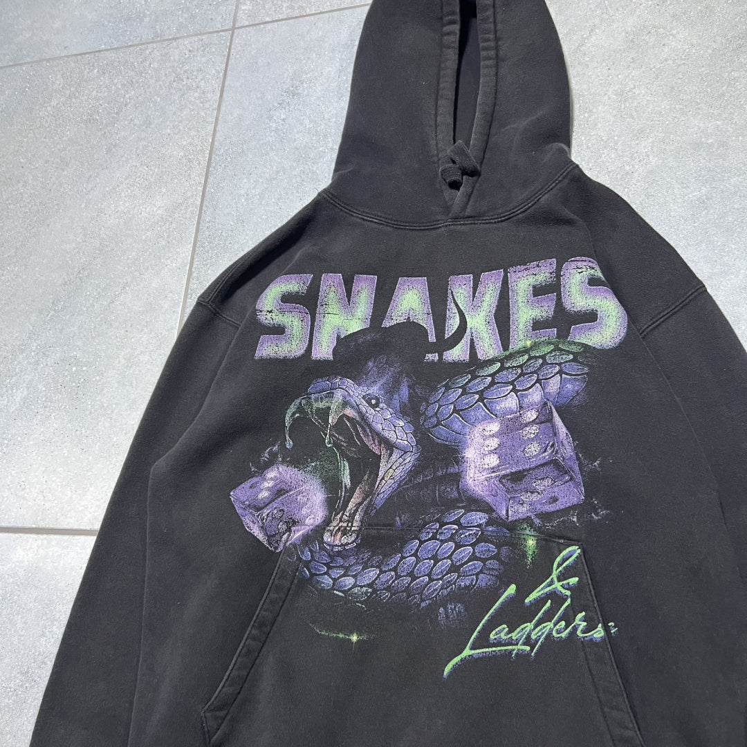 CZARNA BLUZA SNAKES WASHED